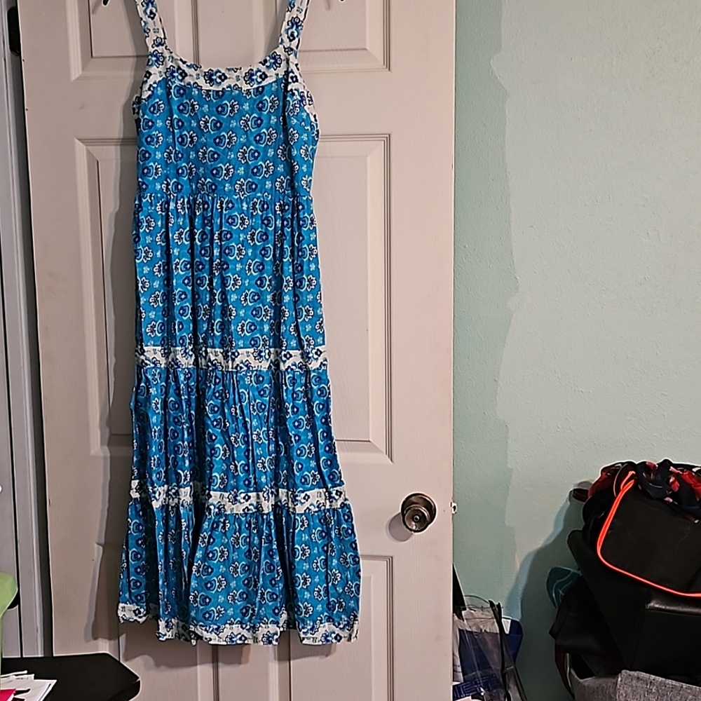 Blue flowered summer dress size M from Harlow and Rose